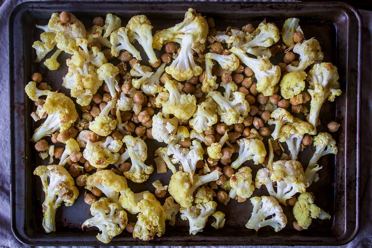 Roasted Cauliflower With Chickpeas And Toasted Coconut - Daily Ciabatta